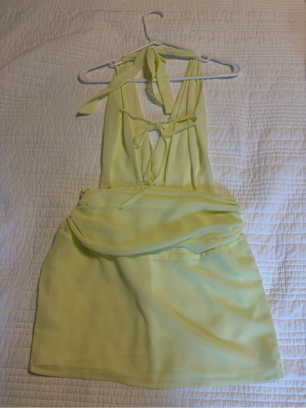 Peppermayo Yellow Tie-Back Halter Dress - Picture 5 of 6